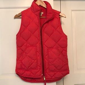 J. Crew Pink Down Vest